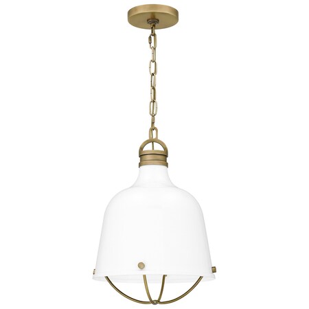 Quoizel Adlington 1-Light Weathered Brass Mini Pendant QPP5345WS